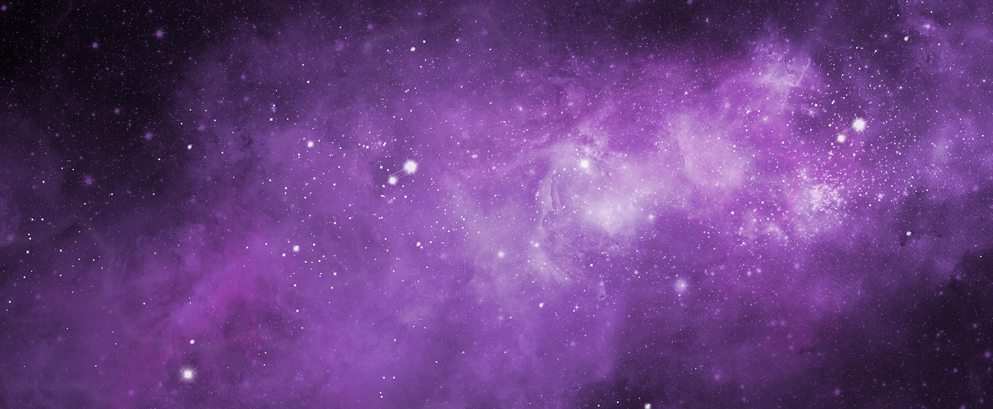 A purple nebula with stars in the background.